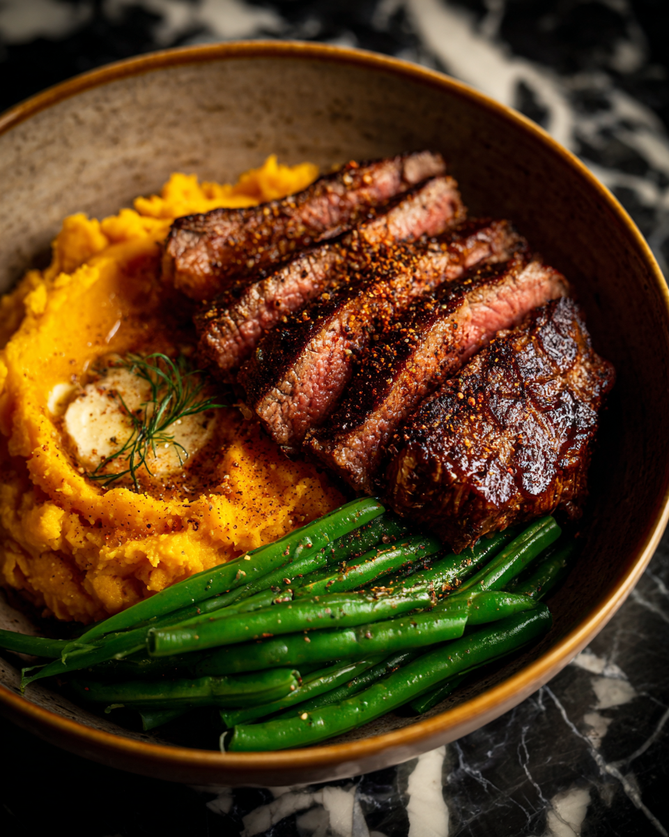 Irresistible Steak & Sweet Mash Bowl Comfort Cravings