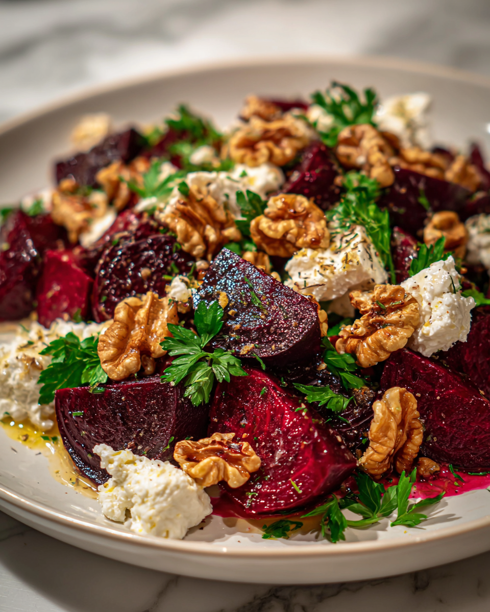 Perfect Beetroot Feta Walnut Salad Elegant Dinner Side