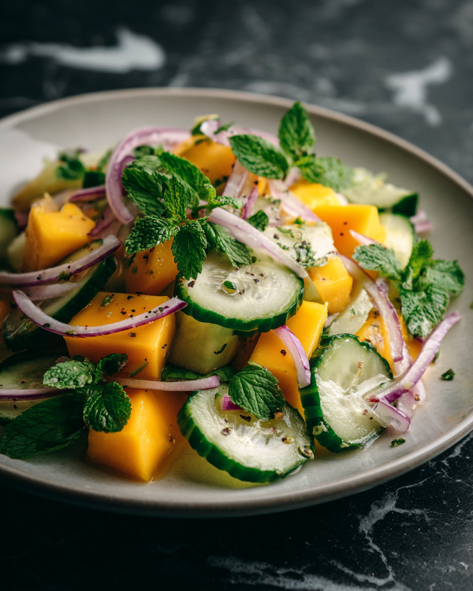 Simply Refreshing Mango Salad Recipe With Lime Dressing Quick Refreshing Bite